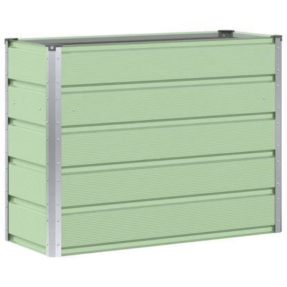 vidaXL Planter Green 100 x 40 x 75 cm Steel