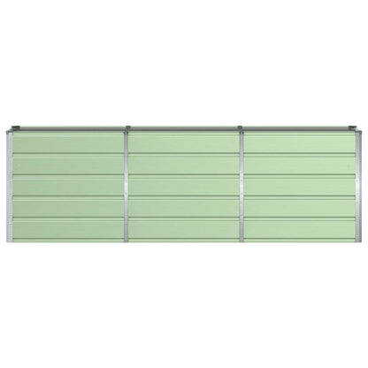 vidaXL Planter Green 240 x 40 x 75 cm Steel