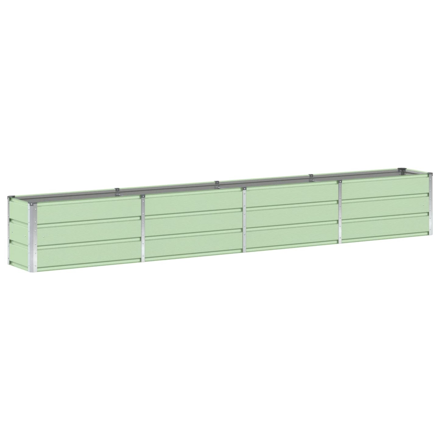 vidaXL Planter Green 320 x 40 x 45 cm Steel