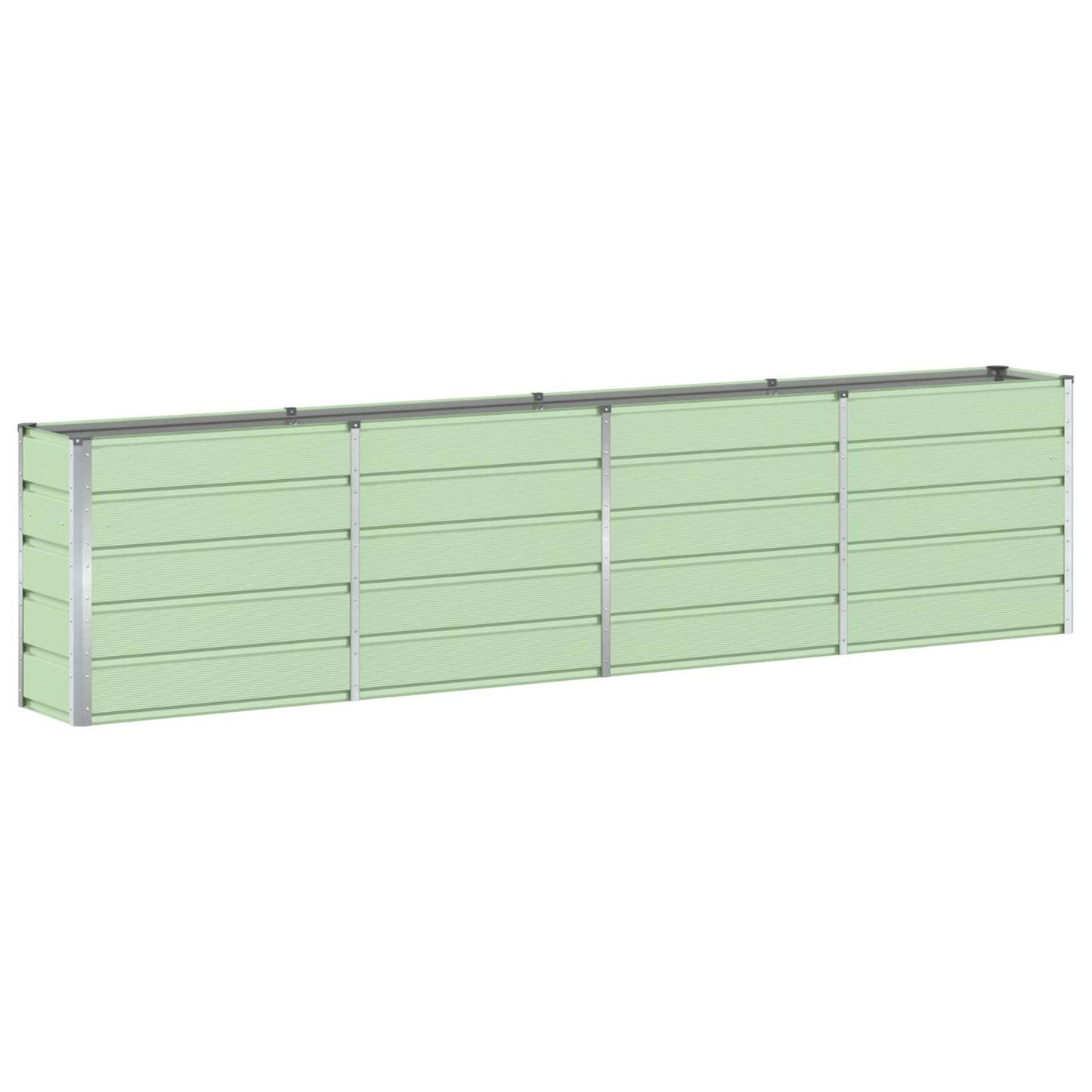 vidaXL Planter Green 320 x 40 x 75 cm Steel