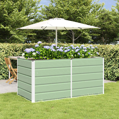 vidaXL Planter Green 160 x 80 x 75 cm Steel