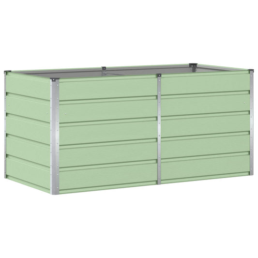 vidaXL Planter Green 160 x 80 x 75 cm Steel