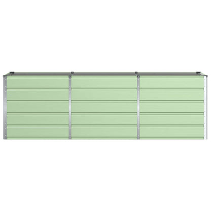 vidaXL Planter Green 240 x 80 x 75 cm Steel