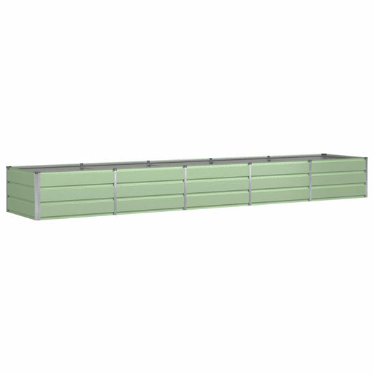 vidaXL Planter Green 400 x 80 x 45 cm Steel