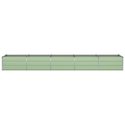 vidaXL Planter Green 400 x 80 x 45 cm Steel