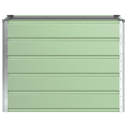 vidaXL Planter Pastel Green 100 x 50 x 77 cm Galvanised Steel