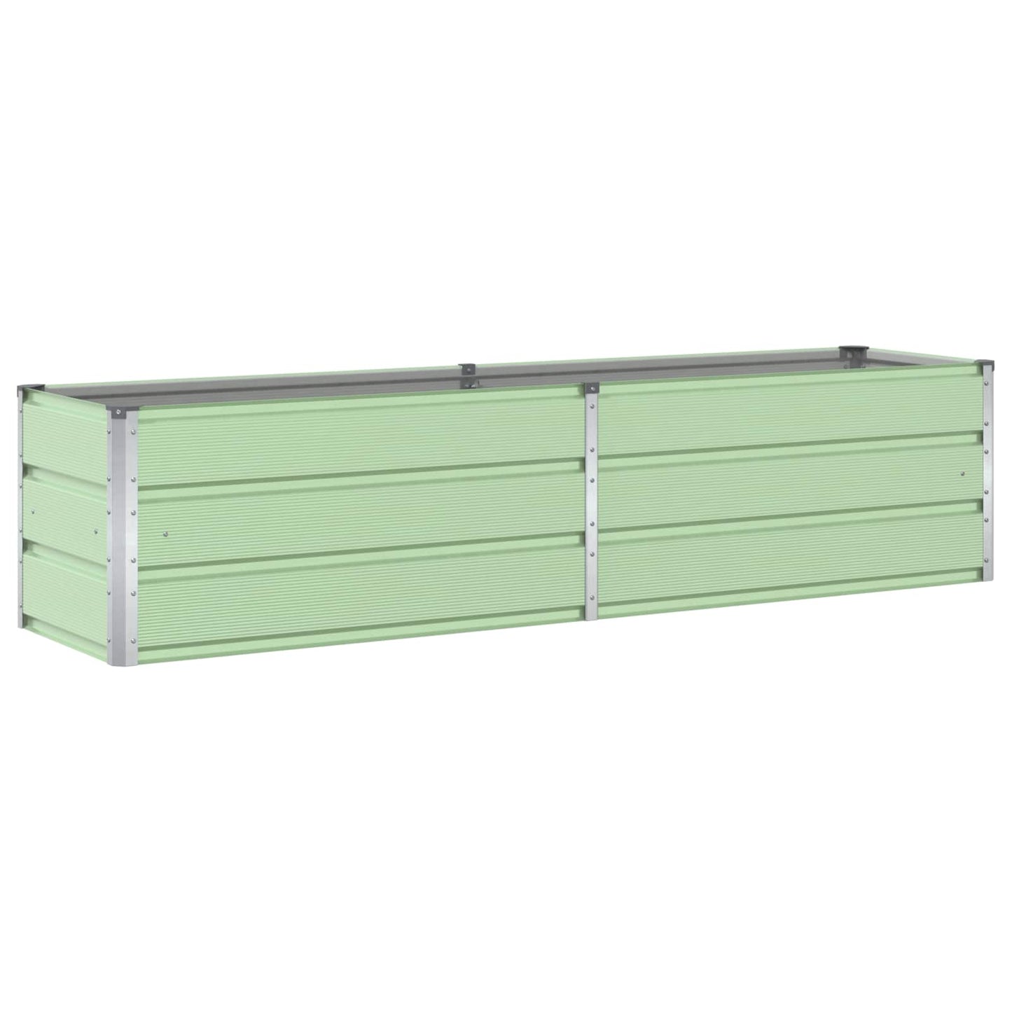 vidaXL Planter Pastel Green 195 x 50 x 45 cm Galvanised Steel