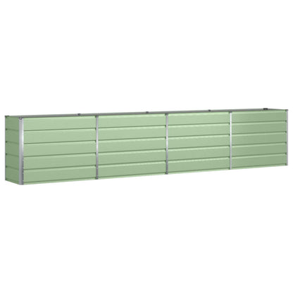 vidaXL Planter Pastel Green 385 x 50 x 77 cm Galvanised Steel