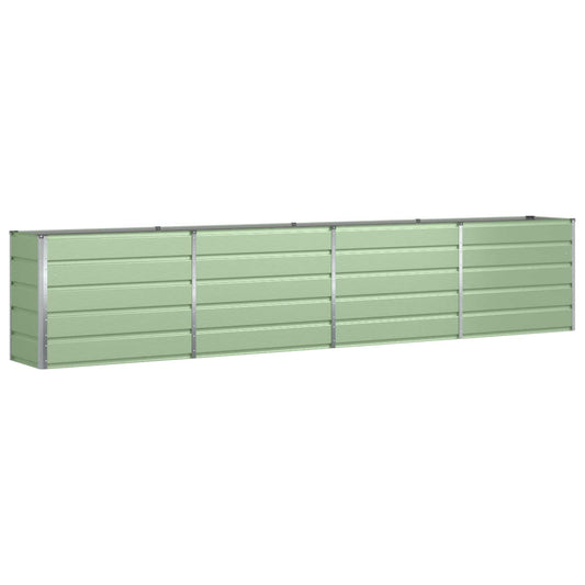 vidaXL Planter Pastel Green 385 x 50 x 77 cm Galvanised Steel