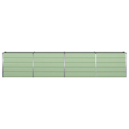 vidaXL Planter Pastel Green 385 x 50 x 77 cm Galvanised Steel