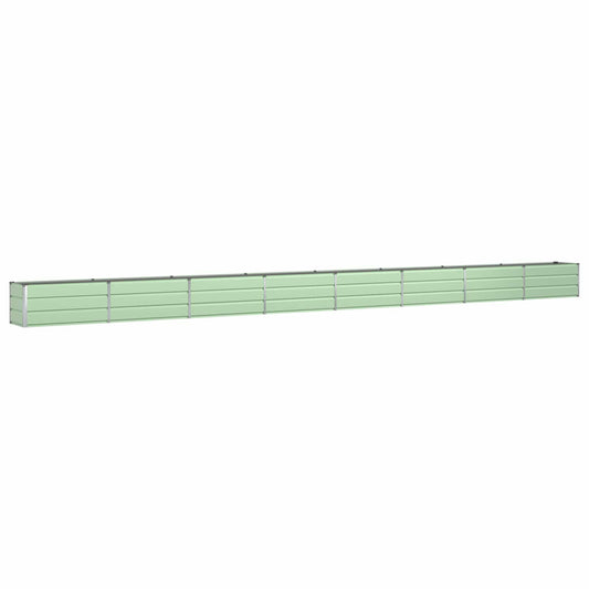 vidaXL Planter Pastel Green 770 x 50 x 45 cm Galvanised Steel