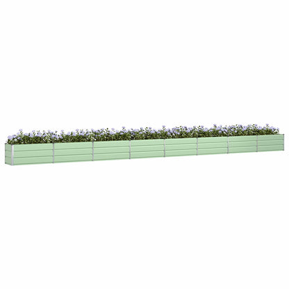 vidaXL Planter Pastel Green 770 x 50 x 45 cm Galvanised Steel