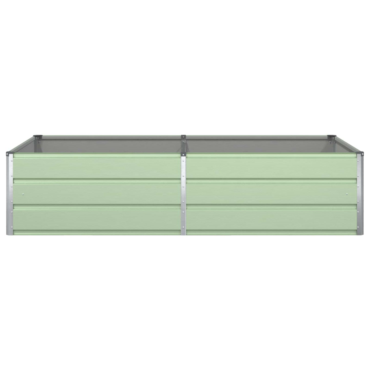vidaXL Planter Pastel Green 195 x 100 x 45 cm Galvanised Steel
