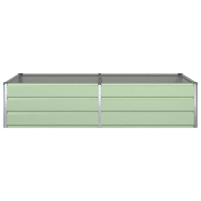 vidaXL Planter Pastel Green 195 x 100 x 45 cm Galvanised Steel
