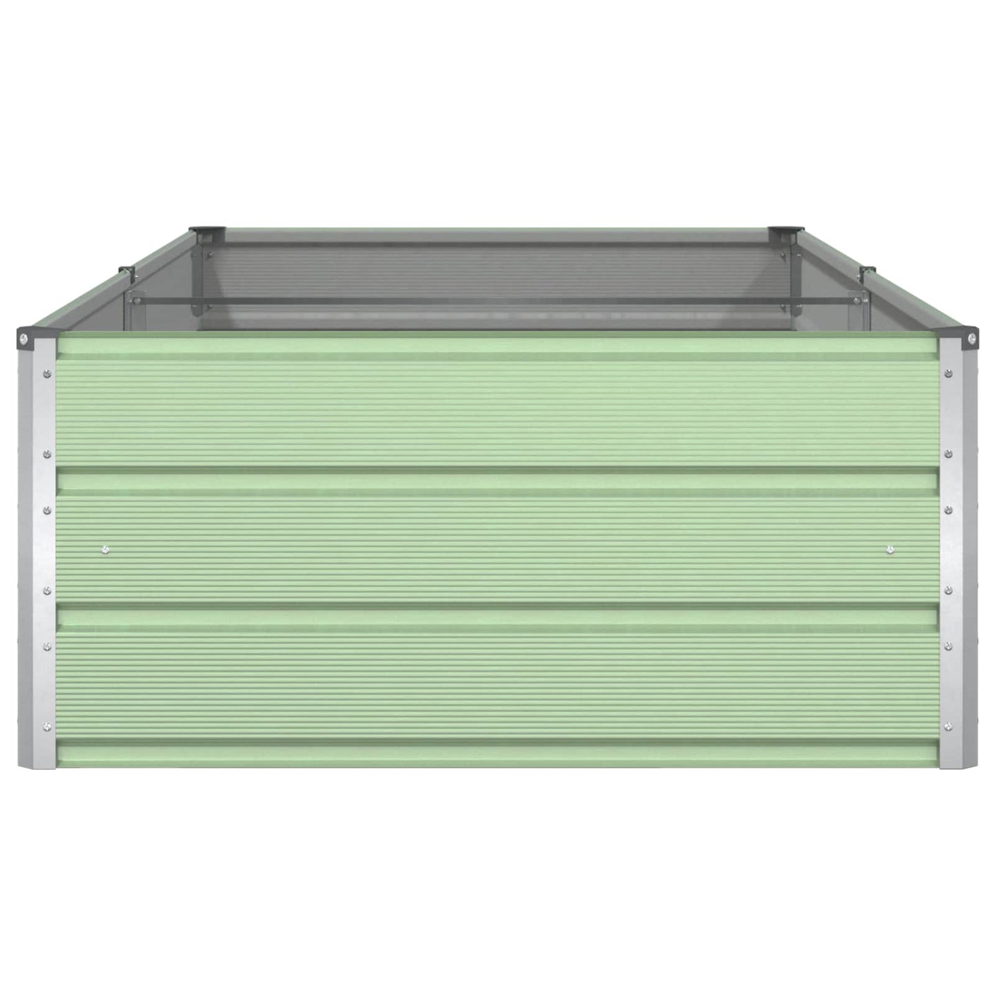 vidaXL Planter Pastel Green 195 x 100 x 45 cm Galvanised Steel