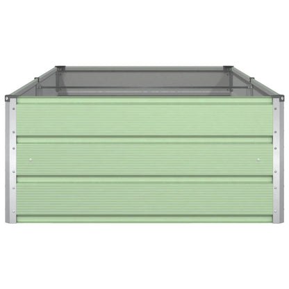 vidaXL Planter Pastel Green 195 x 100 x 45 cm Galvanised Steel