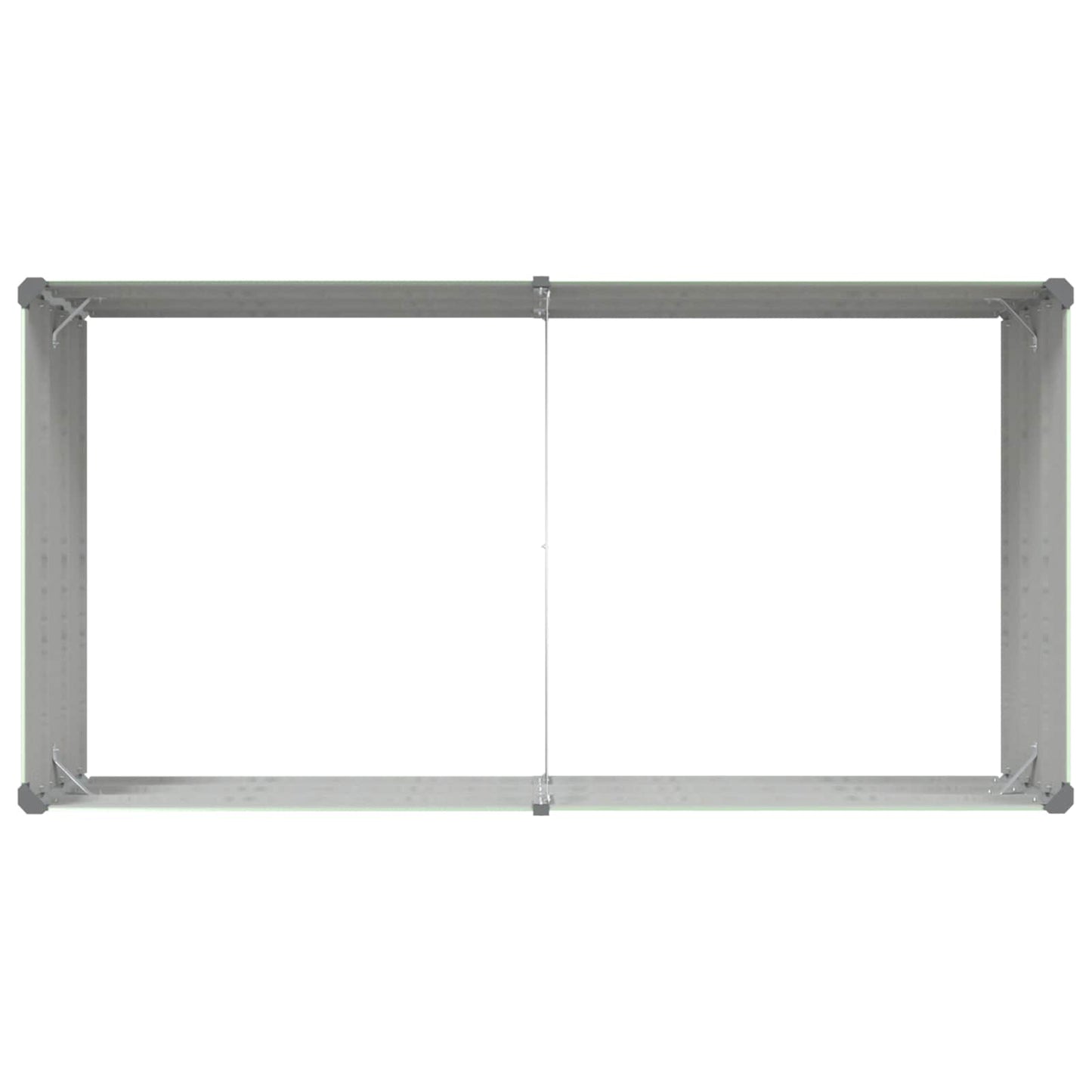 vidaXL Planter Pastel Green 195 x 100 x 45 cm Galvanised Steel
