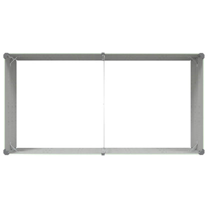 vidaXL Planter Pastel Green 195 x 100 x 45 cm Galvanised Steel