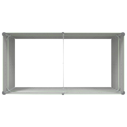 vidaXL Planter Pastel Green 195 x 100 x 75 cm Galvanised Steel
