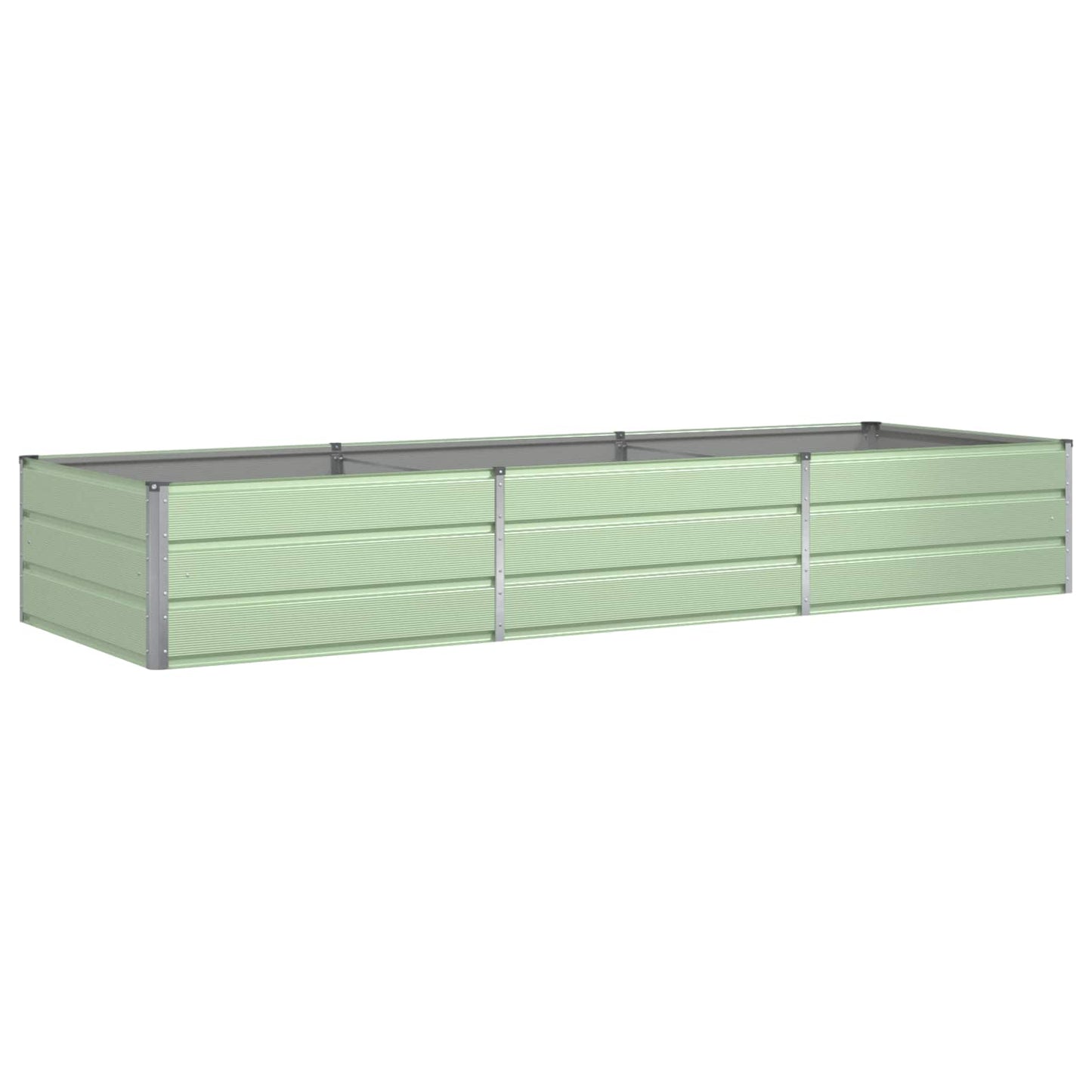 vidaXL Planter Pastel Green 290 x 100 x 45 cm Galvanised Steel
