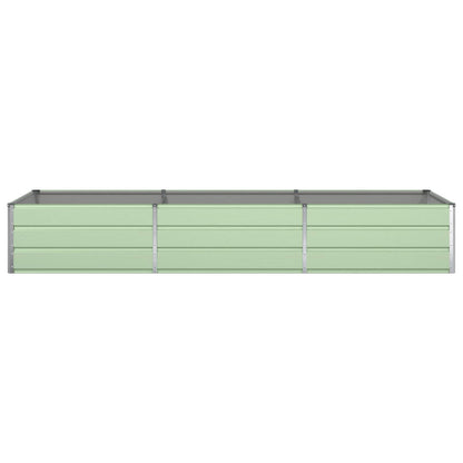 vidaXL Planter Pastel Green 290 x 100 x 45 cm Galvanised Steel