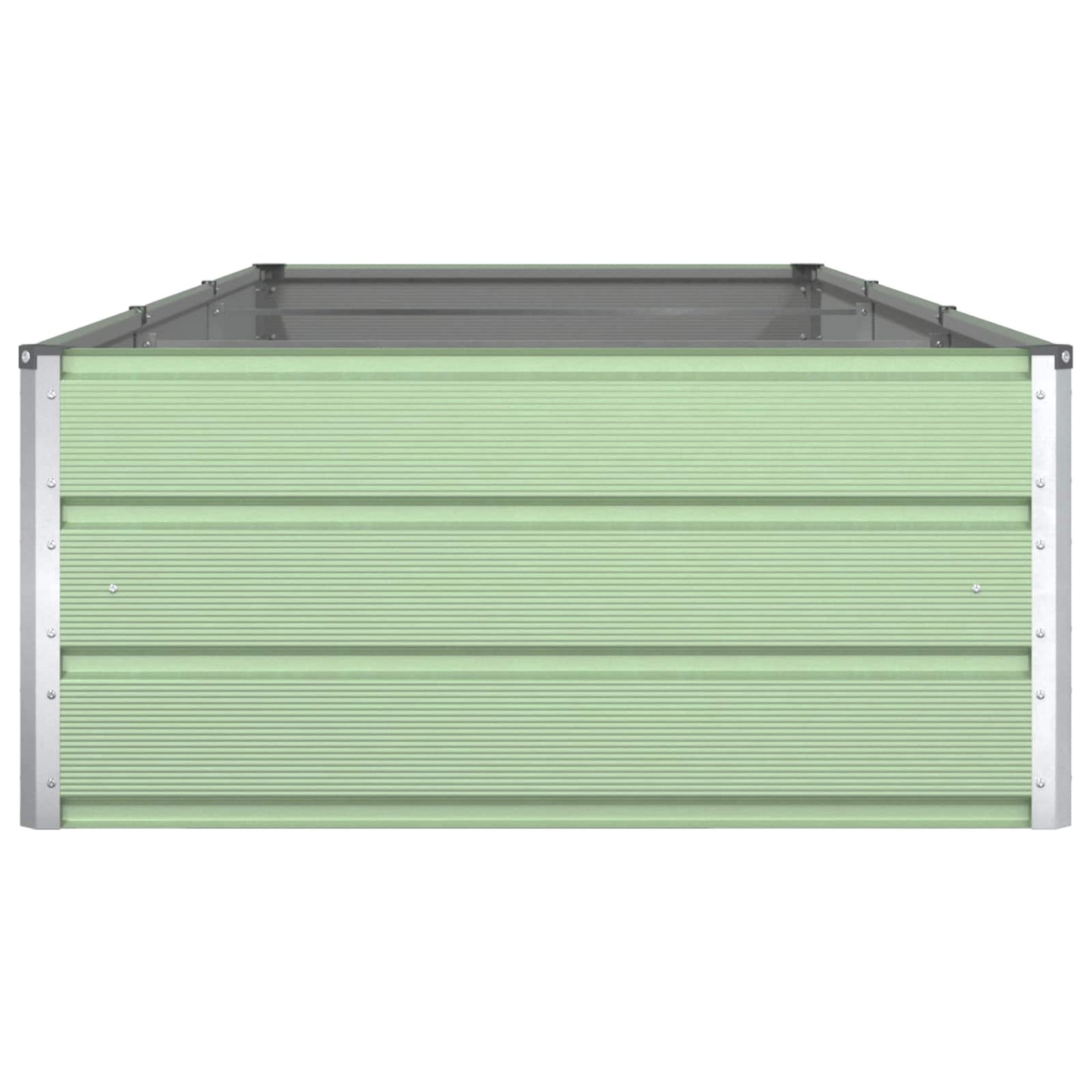 vidaXL Planter Pastel Green 290 x 100 x 45 cm Galvanised Steel