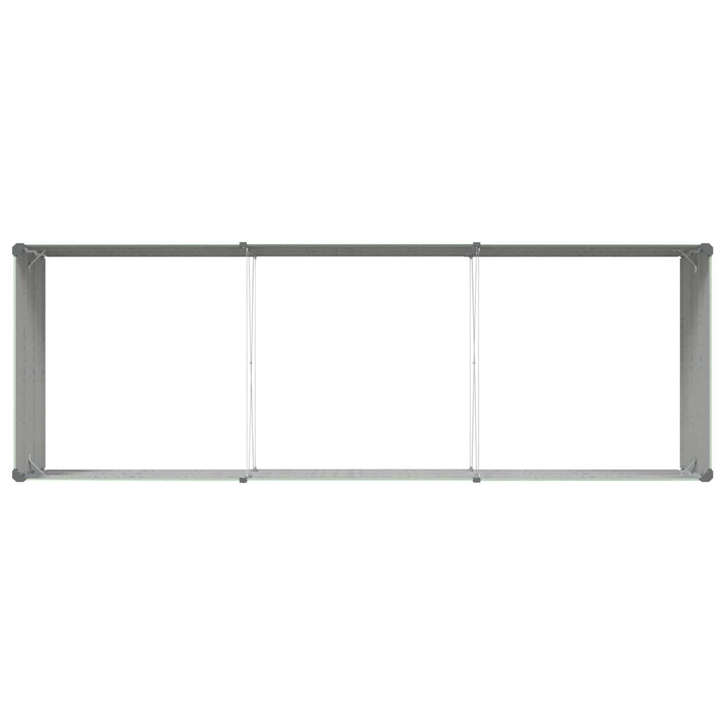 vidaXL Planter Pastel Green 290 x 100 x 45 cm Galvanised Steel