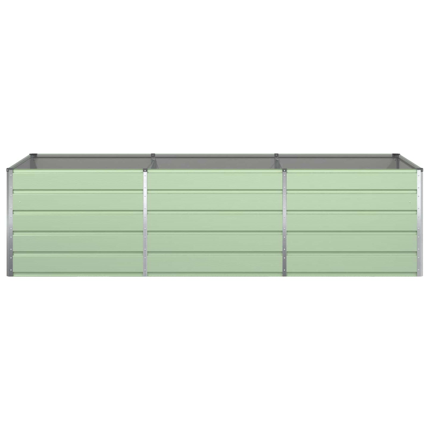 vidaXL Planter Pastel Green 290 x 100 x 75 cm Galvanised Steel