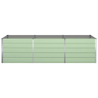 vidaXL Planter Pastel Green 290 x 100 x 75 cm Galvanised Steel