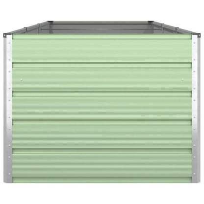 vidaXL Planter Pastel Green 290 x 100 x 75 cm Galvanised Steel