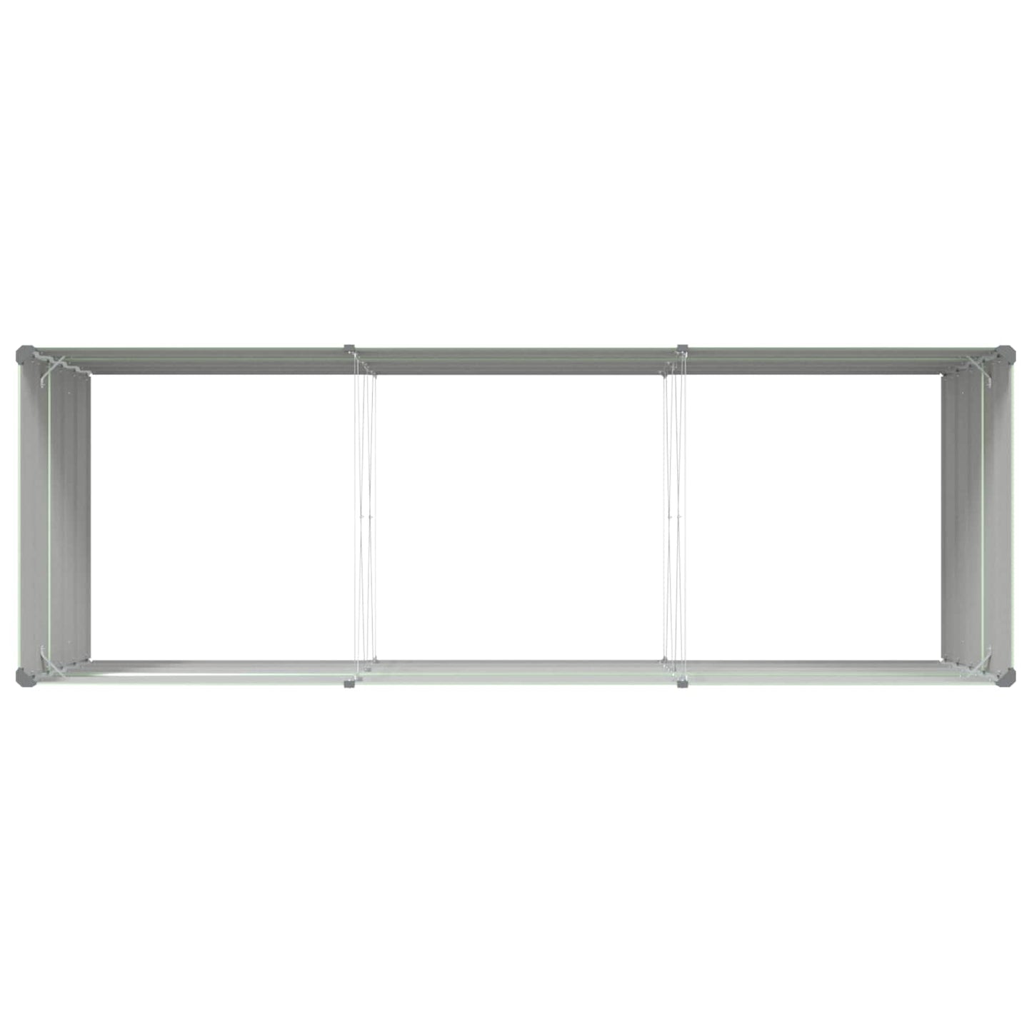 vidaXL Planter Pastel Green 290 x 100 x 75 cm Galvanised Steel