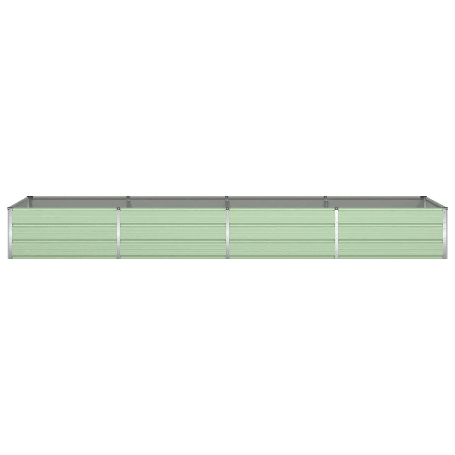 vidaXL Planter Pastel Green 385 x 100 x 45 cm Galvanised Steel