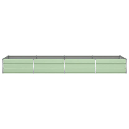 vidaXL Planter Pastel Green 385 x 100 x 45 cm Galvanised Steel