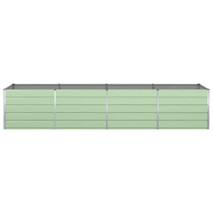 vidaXL Planter Pastel Green 385 x 100 x 75 cm Galvanised Steel