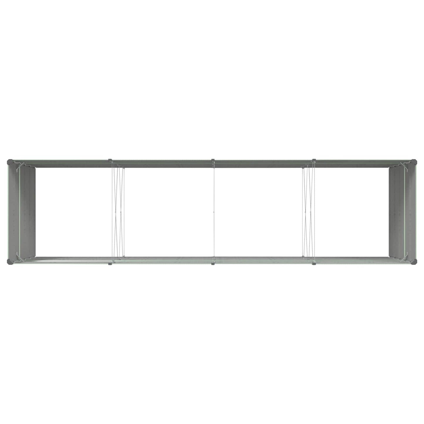 vidaXL Planter Pastel Green 385 x 100 x 75 cm Galvanised Steel