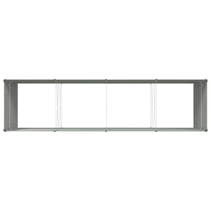 vidaXL Planter Pastel Green 385 x 100 x 75 cm Galvanised Steel