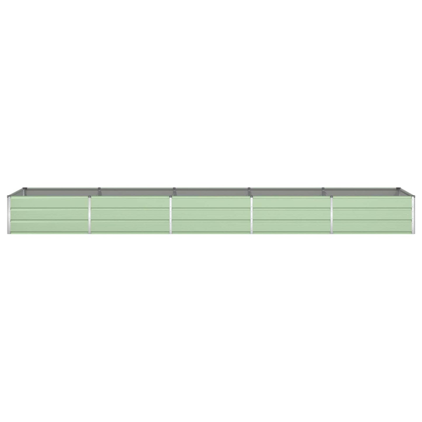 vidaXL Planter Pastel Green 480 x 100 x 45 cm Galvanised Steel