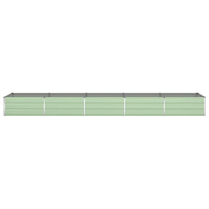 vidaXL Planter Pastel Green 480 x 100 x 45 cm Galvanised Steel