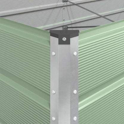vidaXL Planter Pastel Green 580 x 100 x 45 cm Galvanised Steel