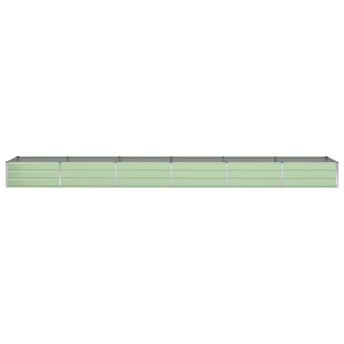 vidaXL Planter Pastel Green 580 x 100 x 45 cm Galvanised Steel