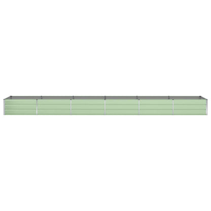 vidaXL Planter Pastel Green 580 x 100 x 45 cm Galvanised Steel