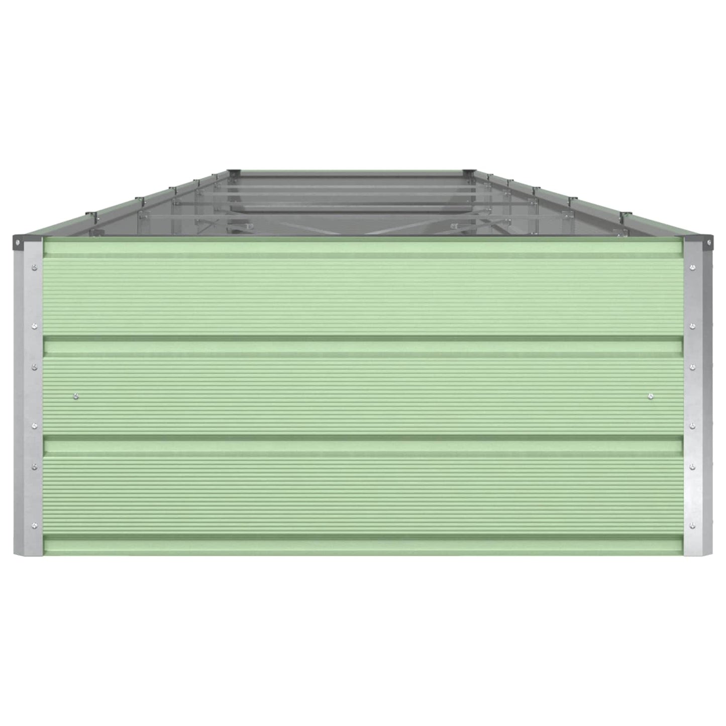 vidaXL Planter Pastel Green 580 x 100 x 45 cm Galvanised Steel