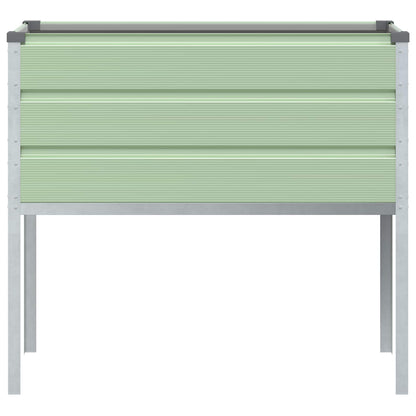 vidaXL Planter Pastel Green 100 x 45 x 90 cm Galvanised Steel