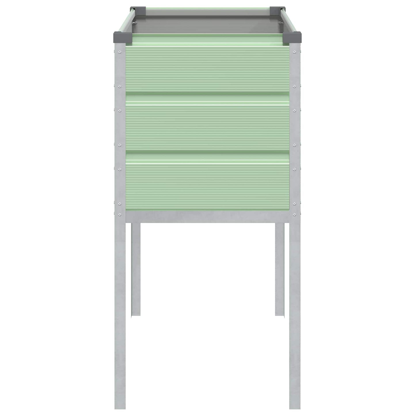 vidaXL Planter Pastel Green 100 x 45 x 90 cm Galvanised Steel