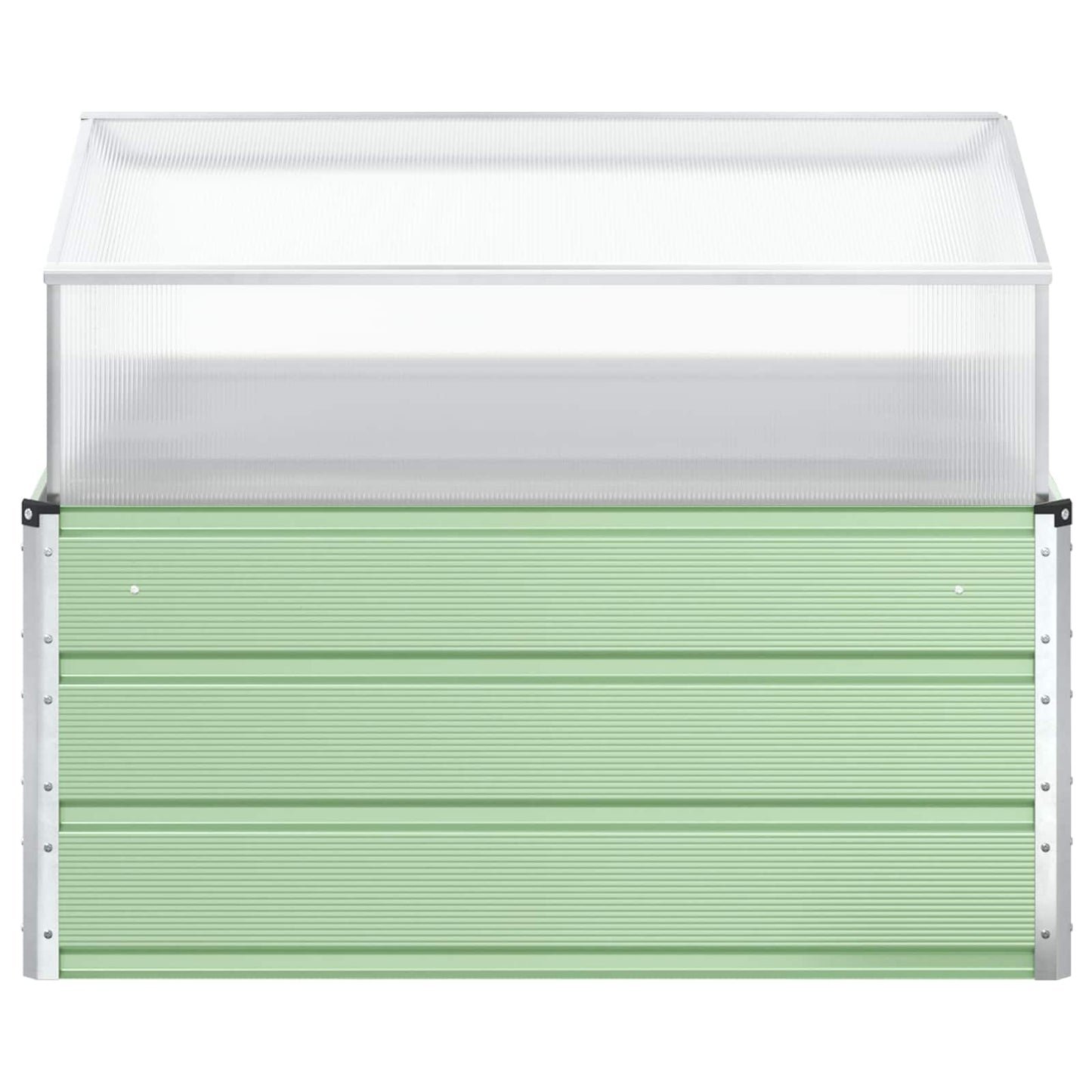 vidaXL Planter Pastel Green 100 x 100 x 77 cm Galvanised Steel