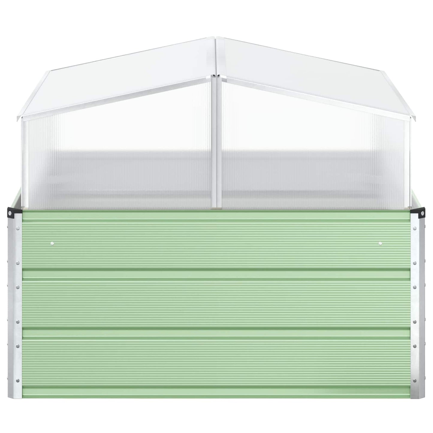 vidaXL Planter Pastel Green 100 x 100 x 77 cm Galvanised Steel