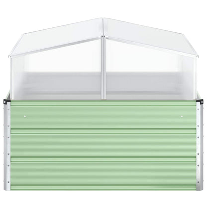 vidaXL Planter Pastel Green 100 x 100 x 77 cm Galvanised Steel