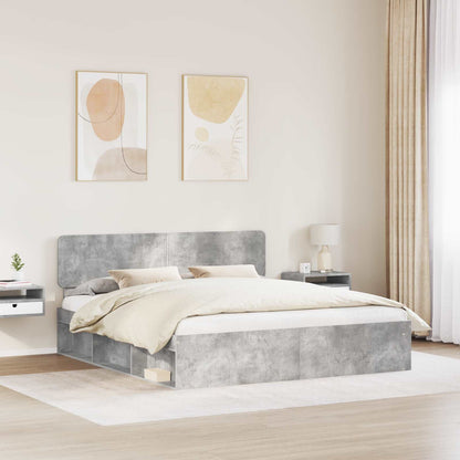 vidaXL Bed Frame with Headboard Concerte 180 x 200 cm Solid Pine Wood