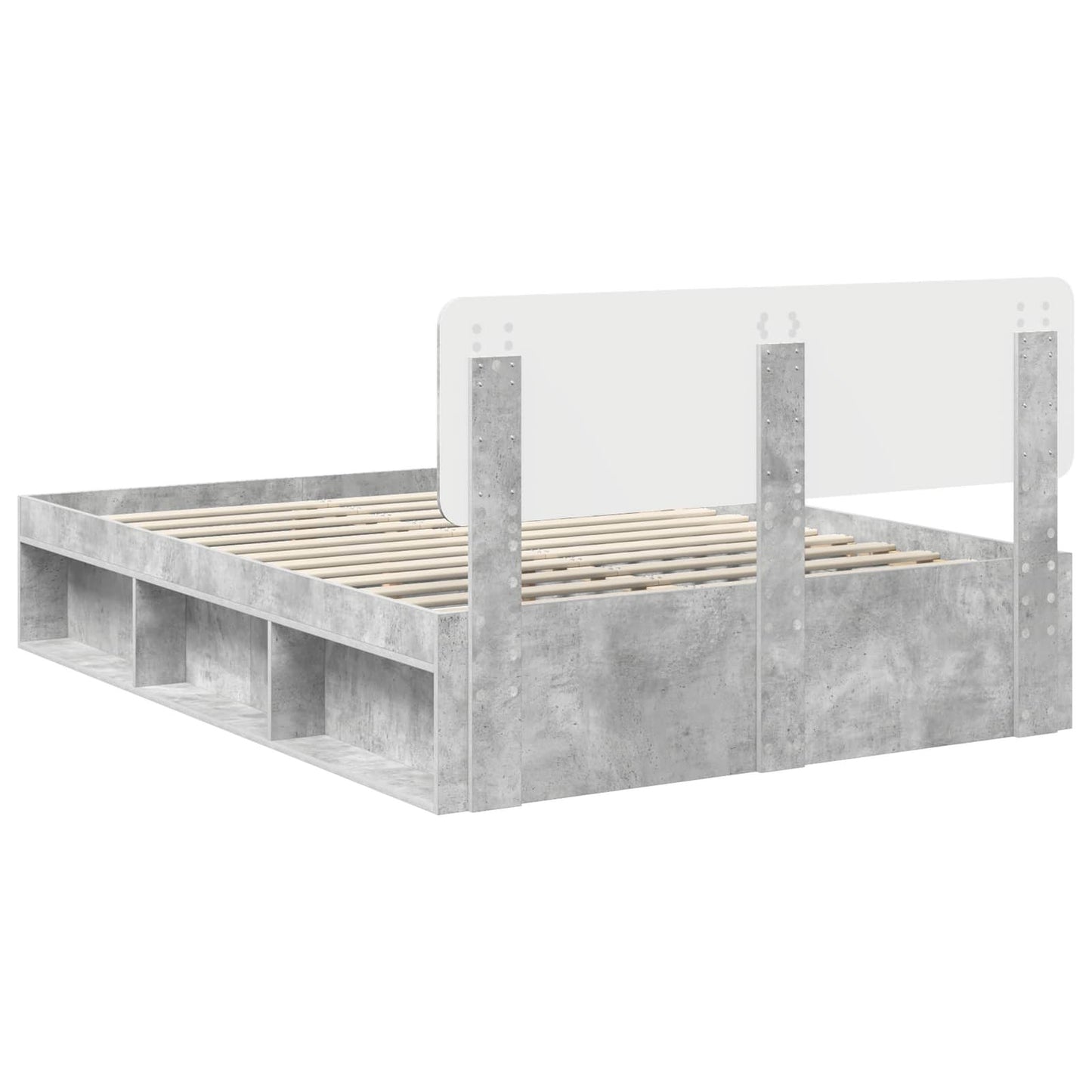 vidaXL Bed Frame with Headboard Concerte 140 x 200 cm Solid Pine Wood