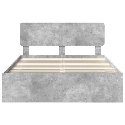 vidaXL Bed Frame with Headboard Concerte 140 x 200 cm Solid Pine Wood